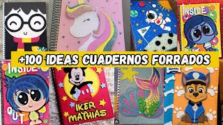 ¡100 IDEAS PARA DECORAR CUADERNOS O LIBRETAS Creativas ideas para niños regresoaclases [upl. by Aerdnahc]