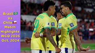 Brazil v Chile match highlights  2026 World Cup qualifiers  October 2024 [upl. by Aan]