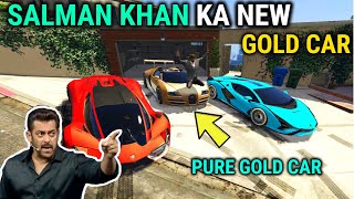 SALMAN KHAN KA SECRET GOLD LUXURY CAR  GTA V GAME PLAY 21 [upl. by Tahmosh]