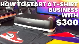 How To Start A TShirt Business With 300 Cricut  Heat Press Machine [upl. by Trenton613]