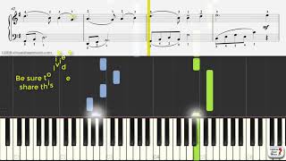 Auld Lang Syne for piano  Simplified Version  Keyboard Practice Video [upl. by Merceer]