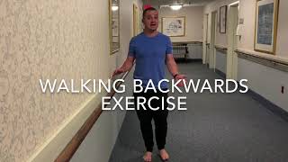 Backwards walking exercise to improve balance [upl. by Crissie]