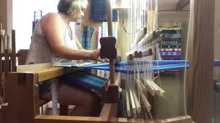 Weaving on my Glimäkra Standard loom [upl. by Chance]