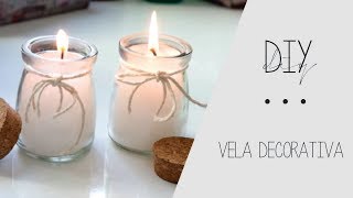 Como fazer vela Decorativa Aromatizada Caseira [upl. by Nnyllatsyrc]