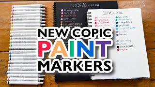 How Do Copic Paint Markers Compare to Posca Markers Swatches Demo and Review [upl. by Annua]