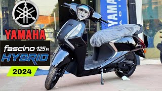 2024 Yamaha Fascino 125 Fi Hybrid Full Features Review New Colors and Pricing Guide [upl. by Nevag725]