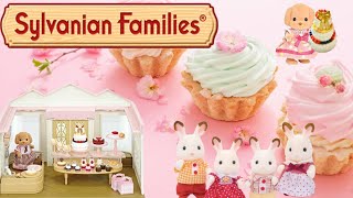 🧁 Sylvanian Families Village Cake Shop Opening🧁 sylvanianfamilies children kidsvideo toys play [upl. by Aryahay]