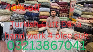 Turkish Cutt Dana hand wark 4 pice suit [upl. by Nilekcaj]