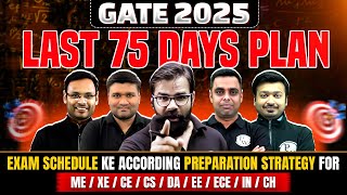 How To Prepare For GATE 2025 in Last 75 Days  GATE 2025 Preparation Strategy For All Branches [upl. by Dominy]