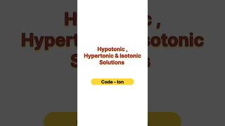 Hypotonic Hypertonic amp Isotonic Solution neet neet2025 botany biology aiims [upl. by Ahsiem]