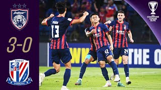 Johor remains unbeaten  Johor MAS  SH Shenhua CHN  Highlights  AFC Champions League Elite™ [upl. by Octavie]