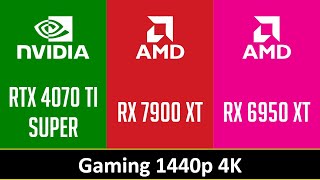 RTX 4070 TI SUPER vs RX 7900 XT vs RX 6950 XT [upl. by Haletta]