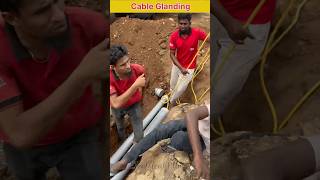 Cable Glanding At Tirunelveli in Tamil  Electrical Work shorts electrical cablework [upl. by Arot760]