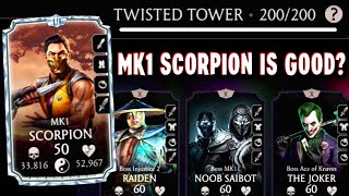 MK Mobile MK1 Scorpion vs Twisted Tower Battle 200 Was It Worth It [upl. by Nivlen]