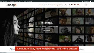 How to Set Auto and Load More Activity Stream  WordPress Social Network Theme [upl. by Groark]