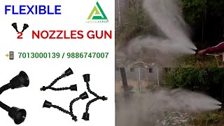 Flexible 2 Nozzles Spray Gun Performance  📲9886747007 [upl. by Assyram938]