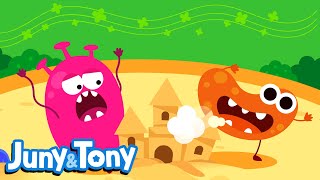 Playground Germs  Good Habit Song for Kids  Bacteria Songs  Kindergarten Song  JunyTony [upl. by Calle]