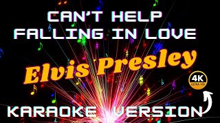 Cant Help Falling in Love Elvis Presley Karaoke Version pelullio elvispresley YouTube 4K ✅🎤 [upl. by Amsab]