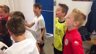 La célébration du groupe U11 après les victoires face à Lambersart et Steenvoorde [upl. by Jedidiah]