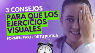 TRES CONSEJOS para insertar los ejercicios visuales A TU RUTINA  Tatiana G Capanema [upl. by Carlita731]