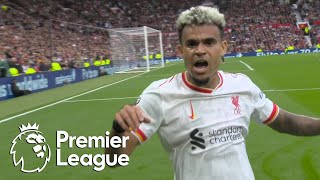 Luis Diaz doubles his tally to give Liverpool 20 lead v Man United  Premier League  NBC Sports [upl. by Ahsetra]