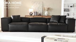 LongLasting Durability Supportive Comfort  Genuine Leather Sofa  Soka Home [upl. by Ahsenor]