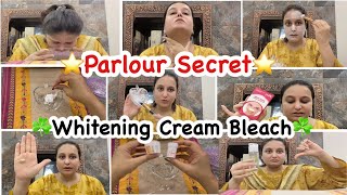 Best Whitening Glowing BleachNo Parlour SecretWhitening Bleach At HomeSkin Whitening Bleach [upl. by Waverly]