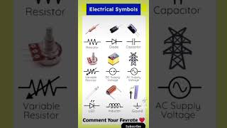 electrical symbol electrician subscribe production رموز كهربائية [upl. by Gibbs]