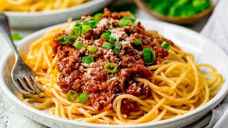 Quick and Easy Spaghetti Bolognese  Family Favourite [upl. by Reuven950]