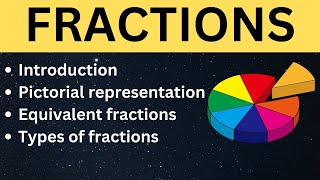 Fractions Types of fractions Representation of fractions pictorially [upl. by Eniamsaj]