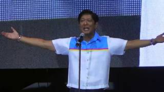 Marcos final speech in miting de avance [upl. by Eimarrej]