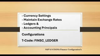 Class 7 Required SAP S4 HANA Finance amp Controlling Configurations amp EndUser Activities  Part 4 [upl. by Renzo302]