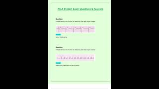 ACLS Pretest Exam Questions amp Answers Latest 2024 2025 [upl. by Kinny]