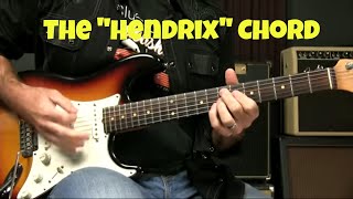 Blues Guitar Chord Lesson  The Hendrix Chord The 79 [upl. by Oicinoid]