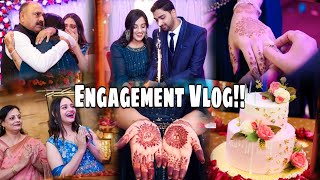 Anukritis ENGAGEMENT VLOG  💍✨❤️🧿 AnurajKiShaadi [upl. by Selhorst239]