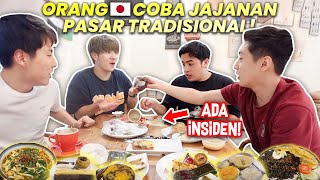 ORANG JEPANG COBA JAJANAN PASAR amp KUE TRADISIONAL🇮🇩  ADA INSIDEN 😂  WASEDABOYS VLOG [upl. by Ednew]