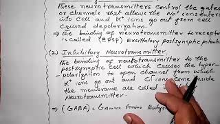 Classification of neurotransmitters Class 12 Biology Chapter 17 [upl. by Mavis275]