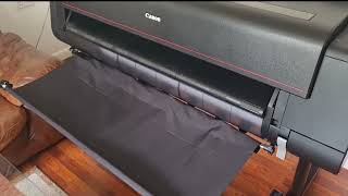 Canon ImagePROGRAF PRO4100 12 Colour 44 inch 118cm  Printing Picture [upl. by Suiramaj]