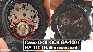 Casio GSHOCK GA100  GA110  Batteriewechsel  DIY  How To  TUTORIAL [upl. by Cavuoto]