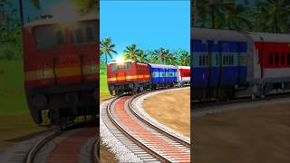 Live Train Accident High Speed Train Overspeeding on Curved Railroad Tracks 😱train shorts [upl. by Akenet]