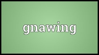 Gnawing Meaning [upl. by Bocaj]