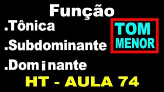 Função tônica subdominante e dominante  Tom menor [upl. by Rosanne]