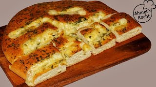 Fladenbrot mit Emmentaler  Ahmet Kocht  vegetarisch backen  Folge 324 [upl. by Eelsha397]