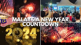 26 Malaysia New Year Countdown 2024  Malaysia bắn pháo hoa năm mới 2024  Y SQUARE channel [upl. by Llezniuq]