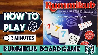 HOW TO PLAY RUMMIKUB easy instructions Rules  Setup [upl. by Ydnor]