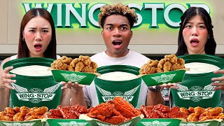 We Tried WINGSTOP For The FIRST TIME WINGSTOP MUKBANG [upl. by Lamar]