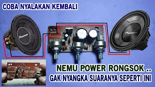 Hidupkan Kembali Power Amplifier Ic Tda 2030  Restorasi [upl. by Eniarral]