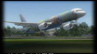 Fs2004  Cebu Pacific Air B757236  City of Manila   Takeoff at Davao RPMD [upl. by Waterer]