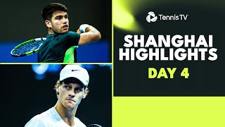 Alcaraz Makes Shanghai Debut Sinner Medvedev amp Tsitsipas Feature  Shanghai 2023 Highlights Day 4 [upl. by Lewap]