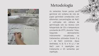 Resumo 751072 Germinação de Anadenanthera colubrina Vell Brenan em condições de salinidade [upl. by Ynaffital]